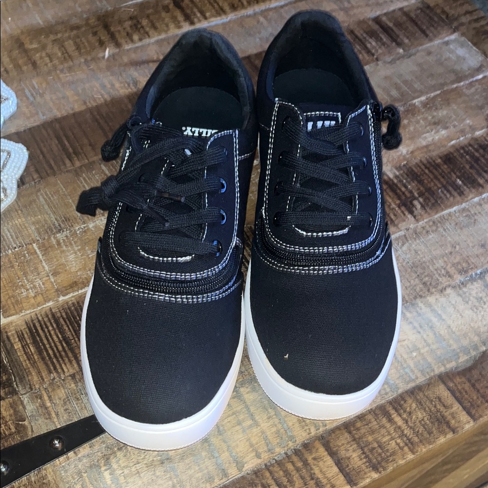 Black Sneakers with White Soles